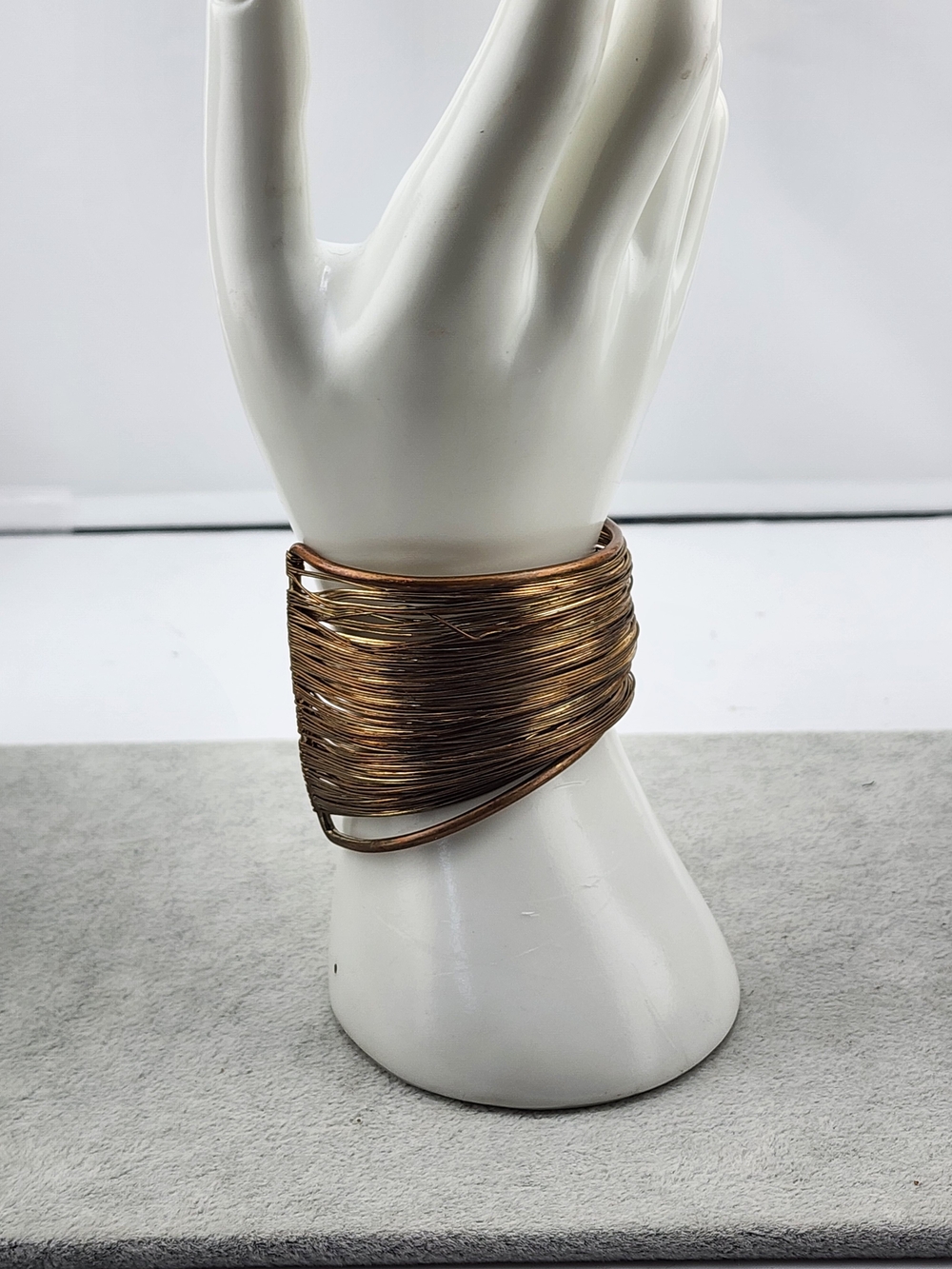 Layered Multi-Strand Copper-Tone Wrap Bracelet - Women Jewelry